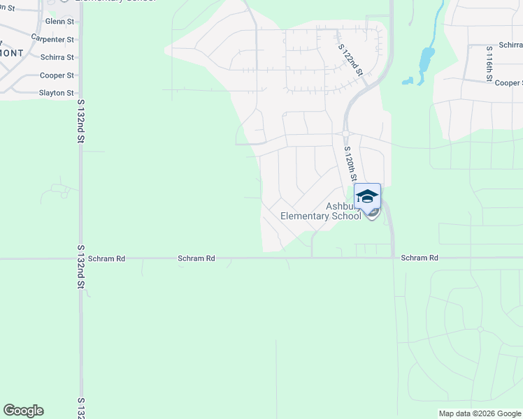 map of restaurants, bars, coffee shops, grocery stores, and more near 12526-12980 Schram Rd in Papillion