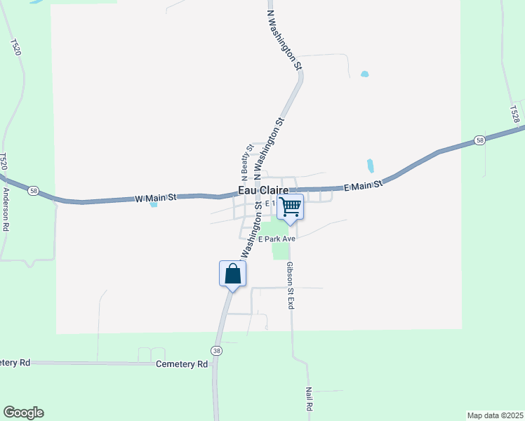 map of restaurants, bars, coffee shops, grocery stores, and more near in Eau Claire