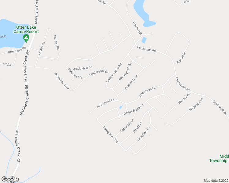 map of restaurants, bars, coffee shops, grocery stores, and more near 3228 Leisure Lands Road in East Stroudsburg