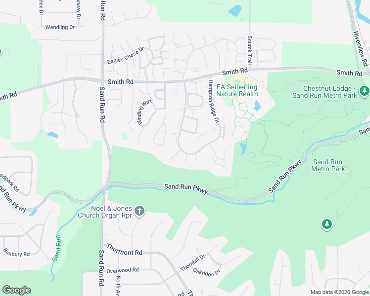 map of restaurants, bars, coffee shops, grocery stores, and more near 841 Hampton Ridge Drive in Akron