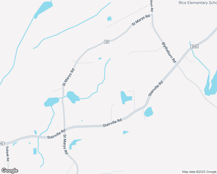 map of restaurants, bars, coffee shops, grocery stores, and more near Stairville Road in Nuangola
