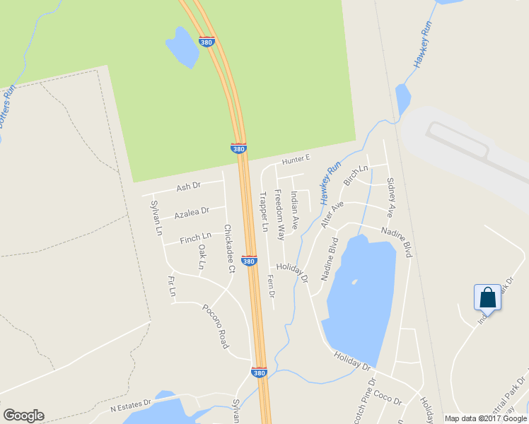map of restaurants, bars, coffee shops, grocery stores, and more near 4027 Trapper Lane in Pocono Summit