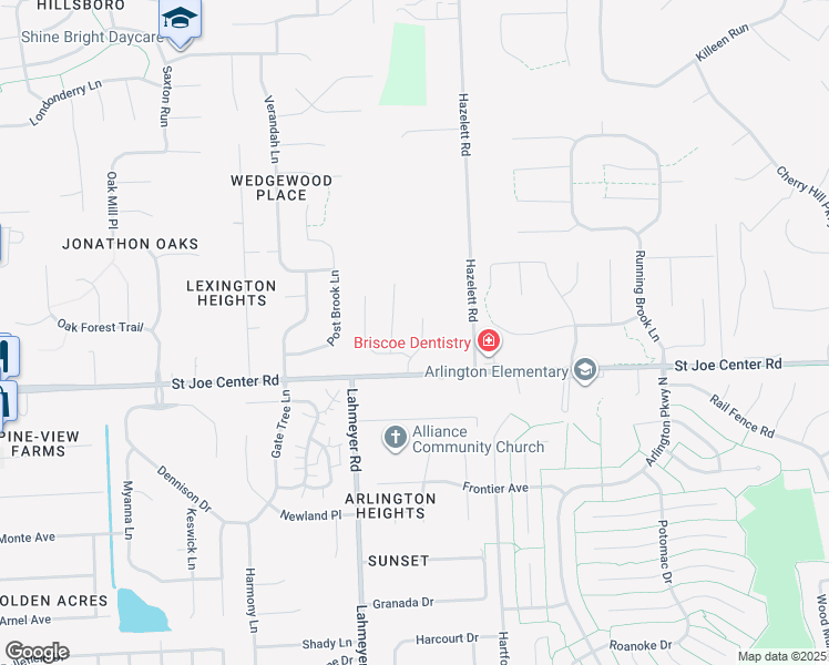 map of restaurants, bars, coffee shops, grocery stores, and more near in Fort Wayne