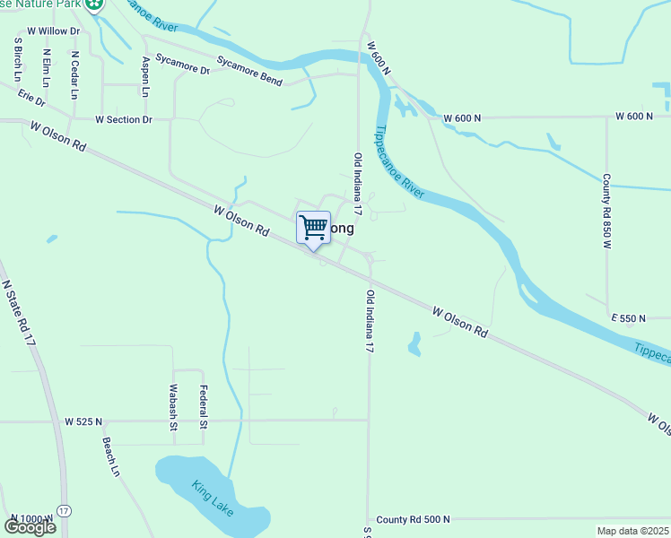 map of restaurants, bars, coffee shops, grocery stores, and more near in Delong