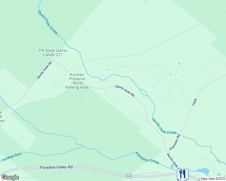 map of restaurants, bars, coffee shops, grocery stores, and more near 279 Devils Hole Road in Cresco