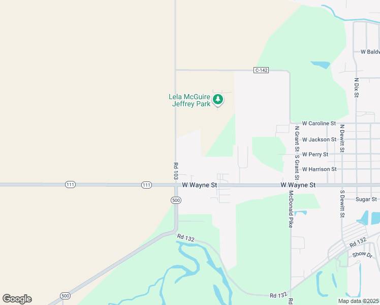 map of restaurants, bars, coffee shops, grocery stores, and more near 199 Road 103 in Paulding