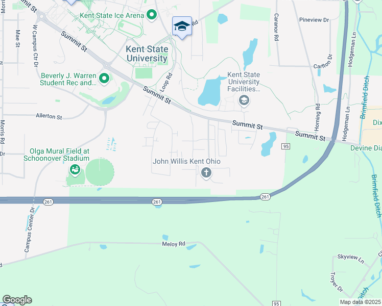map of restaurants, bars, coffee shops, grocery stores, and more near 1480 Stratford Drive in Kent