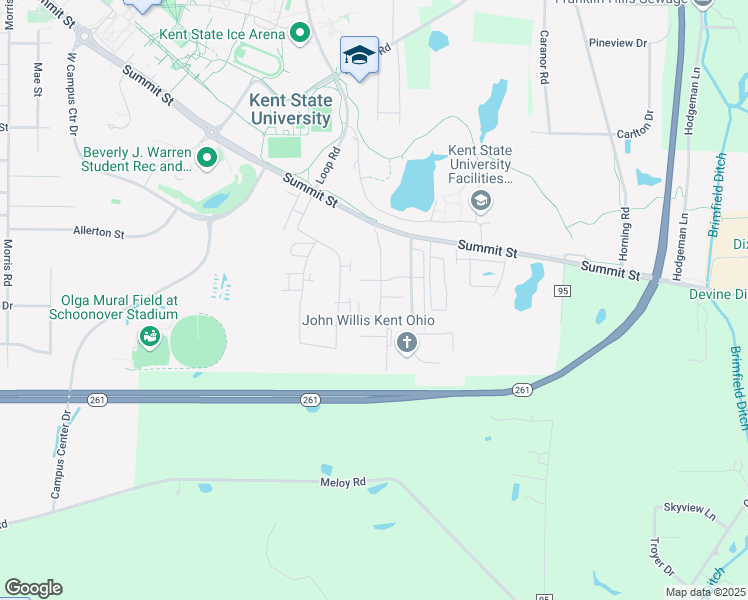 map of restaurants, bars, coffee shops, grocery stores, and more near 1480 Stratford Drive in Kent
