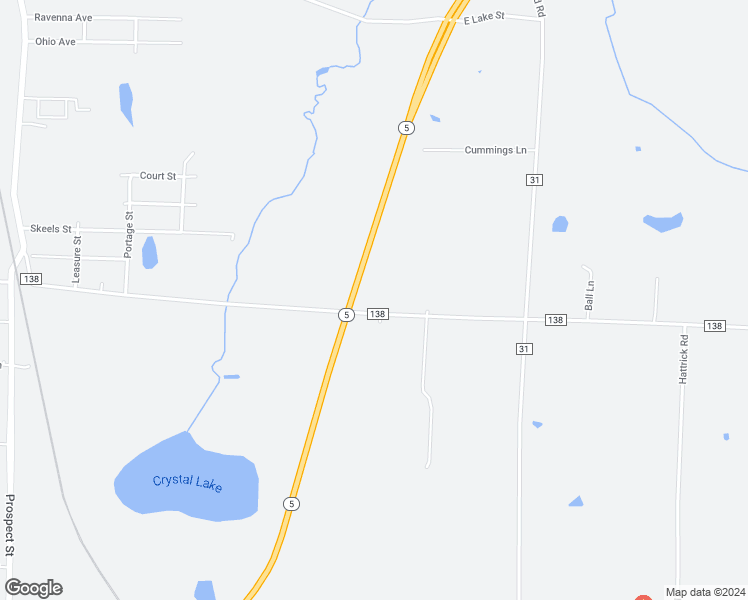 map of restaurants, bars, coffee shops, grocery stores, and more near 4655 Hayes Road in Ravenna