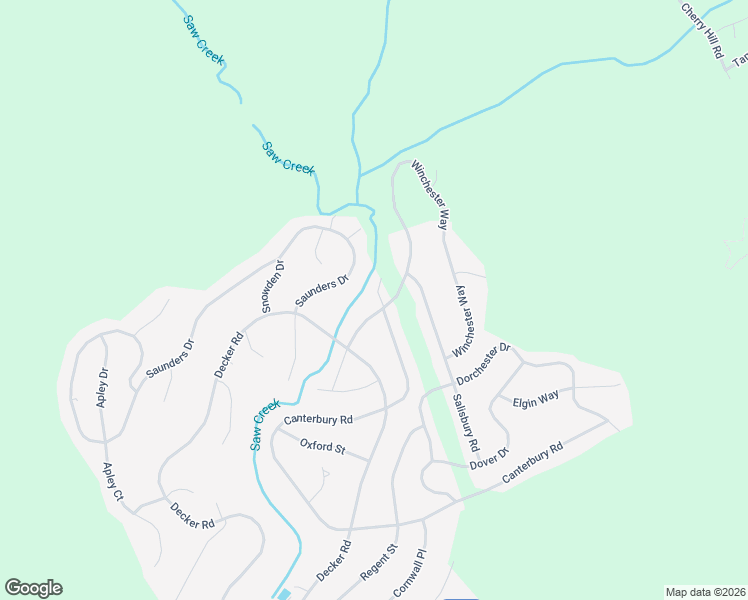 map of restaurants, bars, coffee shops, grocery stores, and more near Winchester Way in Bushkill