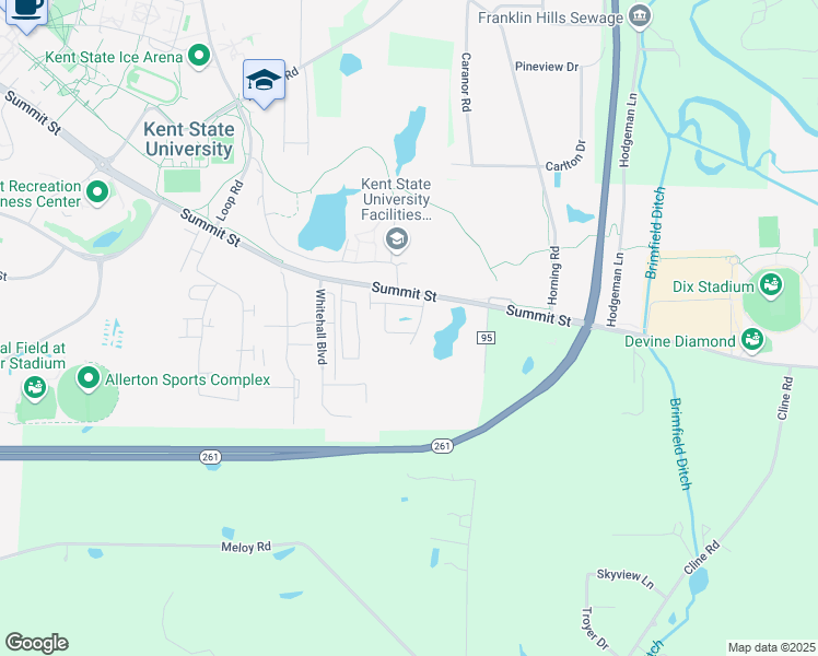 map of restaurants, bars, coffee shops, grocery stores, and more near 910 Hickory Mills Circle in Kent