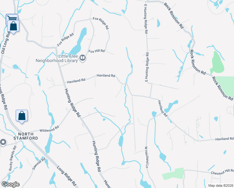 map of restaurants, bars, coffee shops, grocery stores, and more near 49 Crofts Lane in Stamford