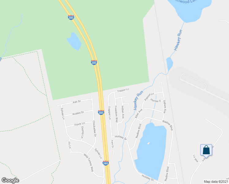 map of restaurants, bars, coffee shops, grocery stores, and more near 2139 Freedom Way in Pocono Summit