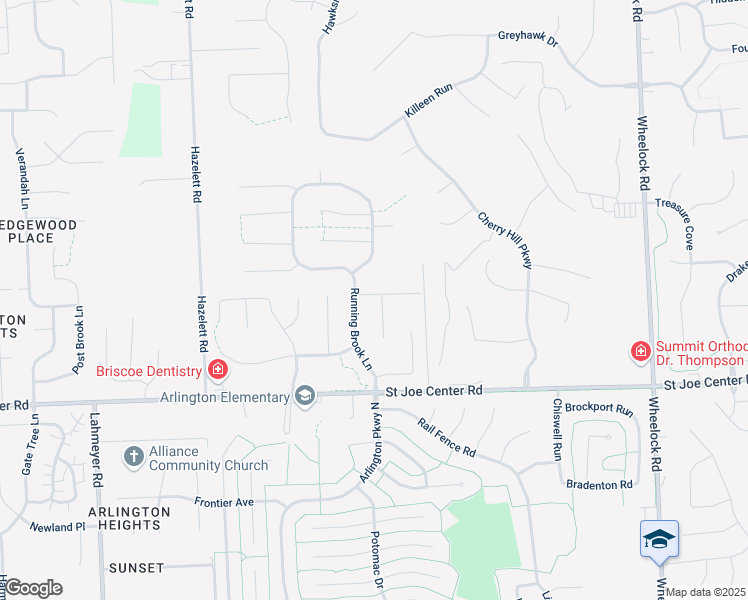 map of restaurants, bars, coffee shops, grocery stores, and more near 8301 Lionsgate Run in Fort Wayne