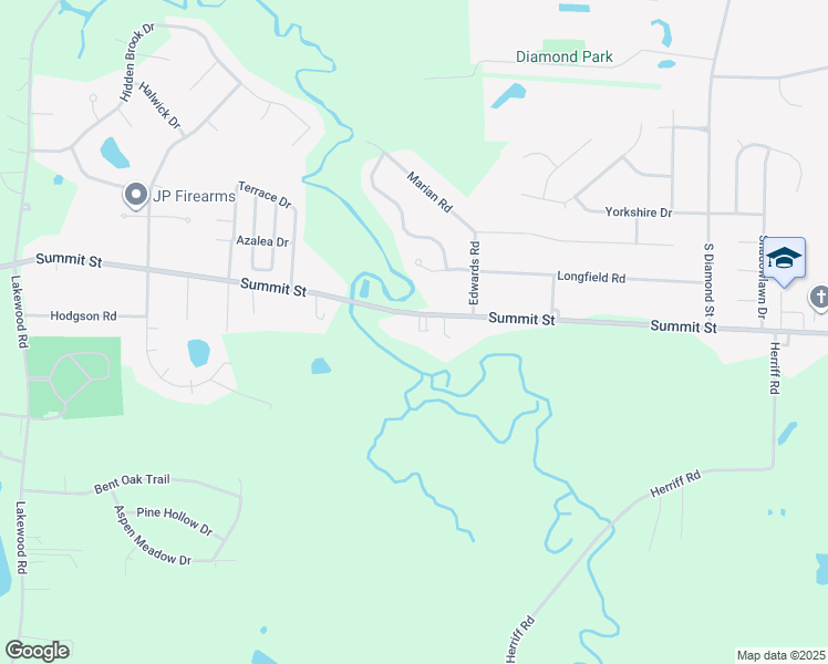map of restaurants, bars, coffee shops, grocery stores, and more near 3464 Summit Street in Ravenna