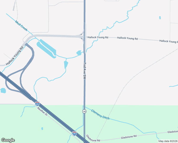 map of restaurants, bars, coffee shops, grocery stores, and more near 8537 Ohio 45 in Warren
