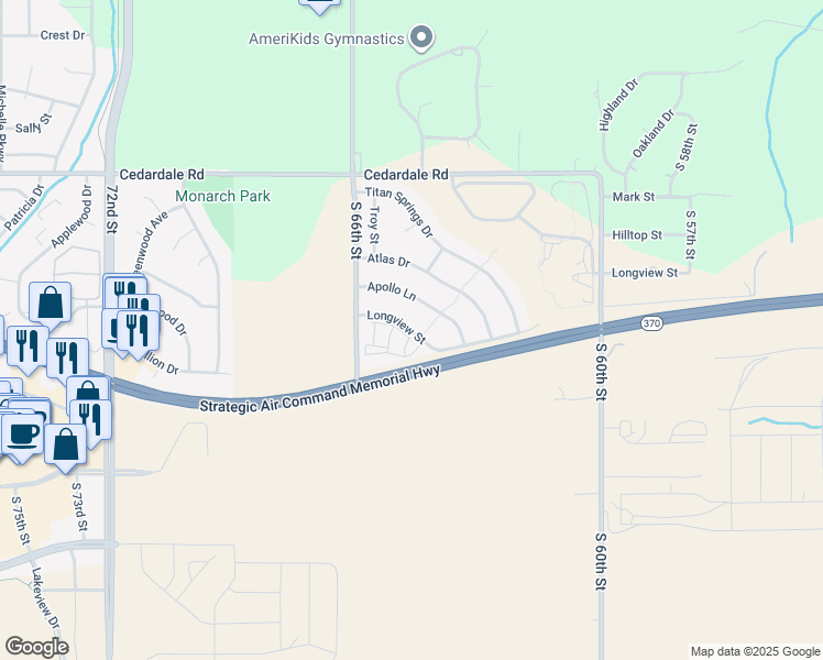 1909 Longview Street, Papillion NE Walk Score