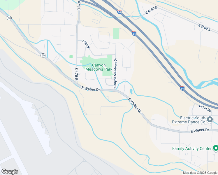 map of restaurants, bars, coffee shops, grocery stores, and more near 643 East Bowman Way South in South Weber