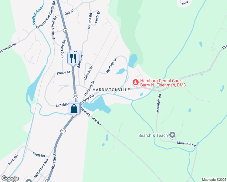 map of restaurants, bars, coffee shops, grocery stores, and more near in Sussex County