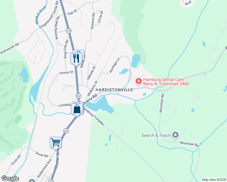 map of restaurants, bars, coffee shops, grocery stores, and more near in Sussex County