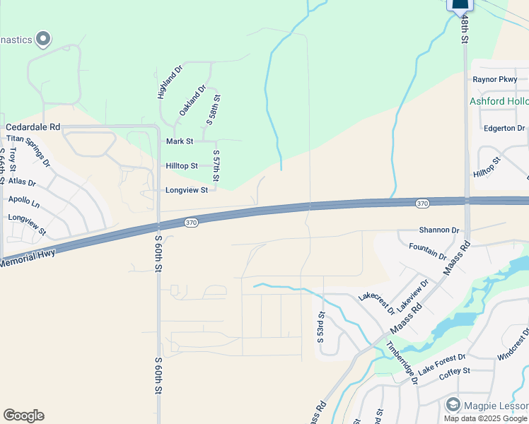 map of restaurants, bars, coffee shops, grocery stores, and more near Nebraska 370 in Bellevue