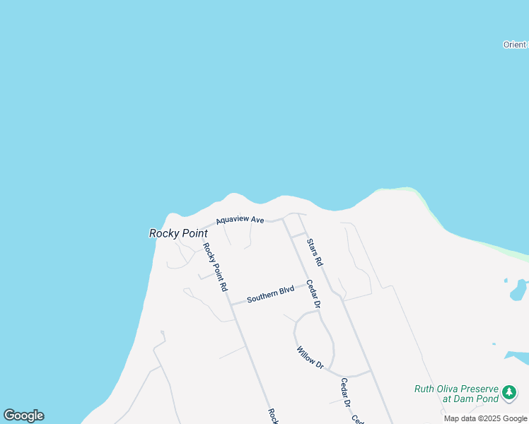 map of restaurants, bars, coffee shops, grocery stores, and more near 1365 Aquaview Avenue in East Marion