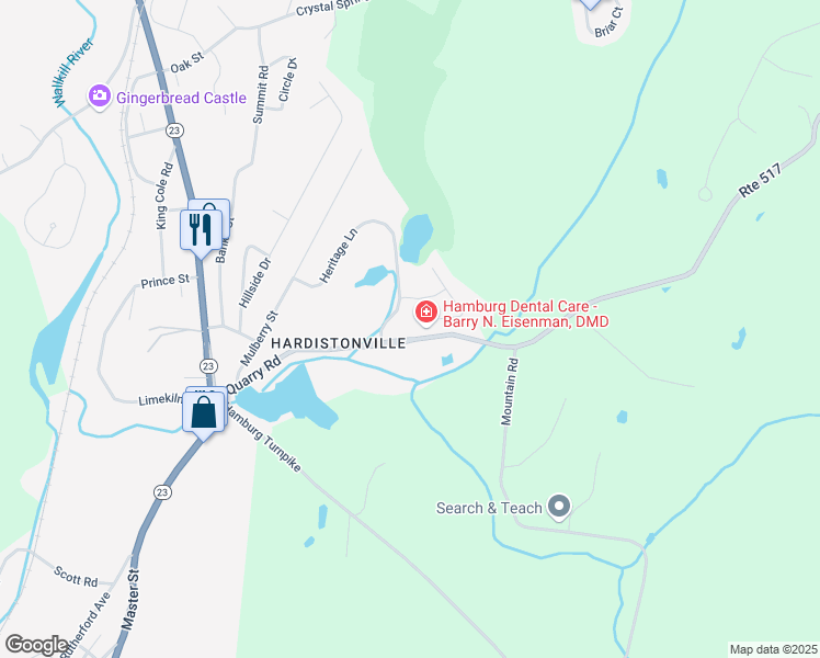 map of restaurants, bars, coffee shops, grocery stores, and more near 70 Burlington Court in Hamburg