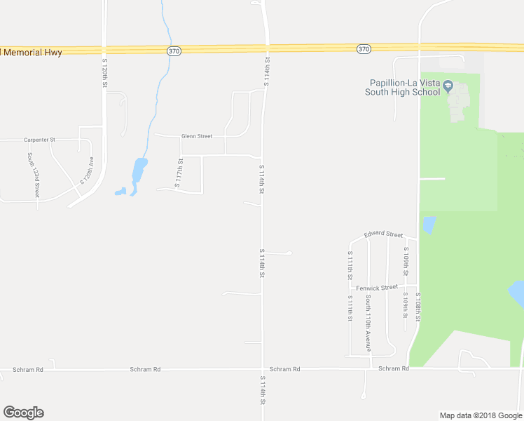 map of restaurants, bars, coffee shops, grocery stores, and more near 11405 South 114th Street in Papillion