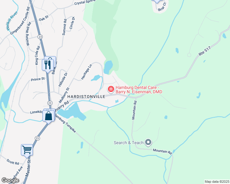 map of restaurants, bars, coffee shops, grocery stores, and more near 70 Burlington Court in Hamburg