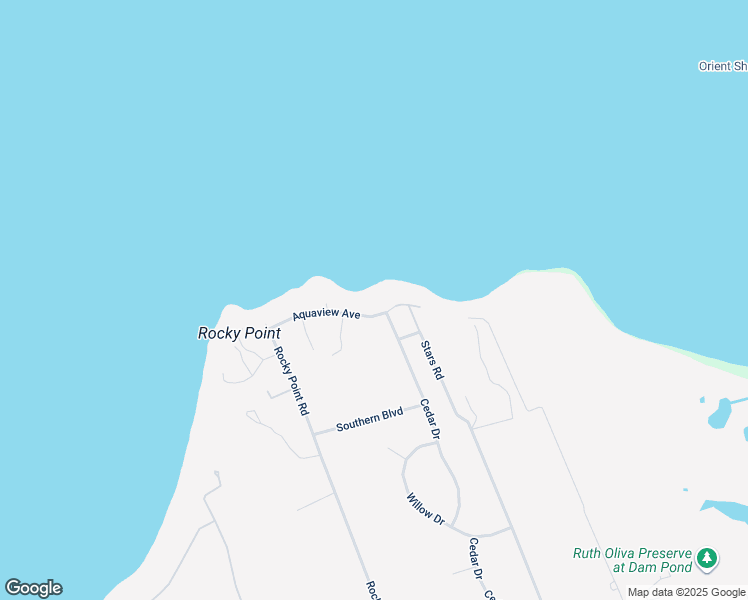map of restaurants, bars, coffee shops, grocery stores, and more near 1365 Aquaview Avenue in East Marion