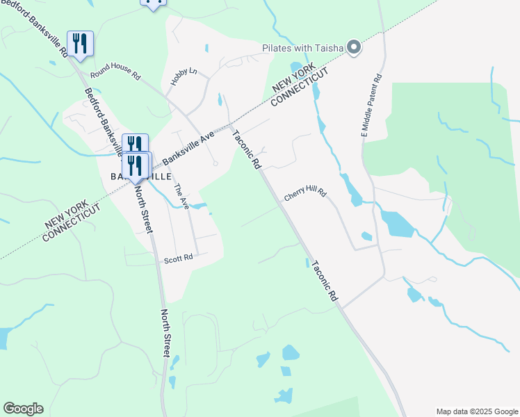 map of restaurants, bars, coffee shops, grocery stores, and more near 8 Cherry Blossom Lane in Greenwich