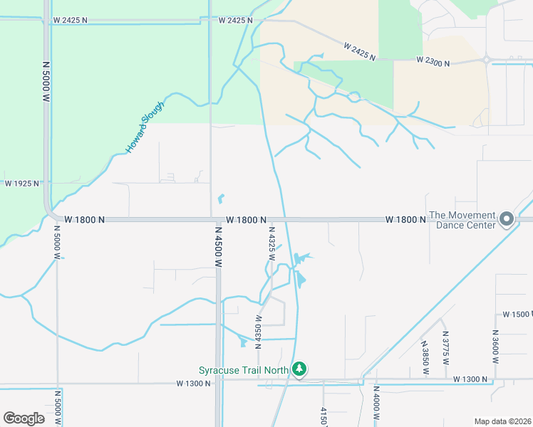 map of restaurants, bars, coffee shops, grocery stores, and more near 4341 West 1825 North in West Point
