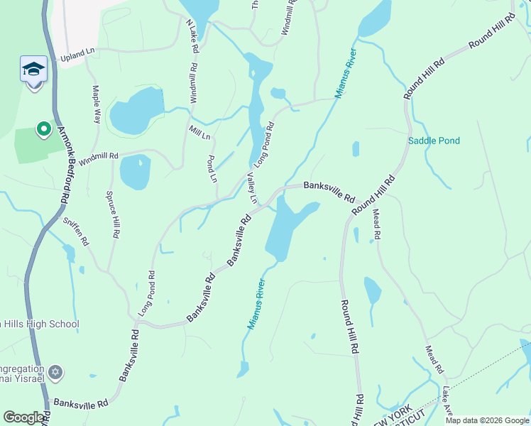 map of restaurants, bars, coffee shops, grocery stores, and more near 67 Banksville Road in Armonk