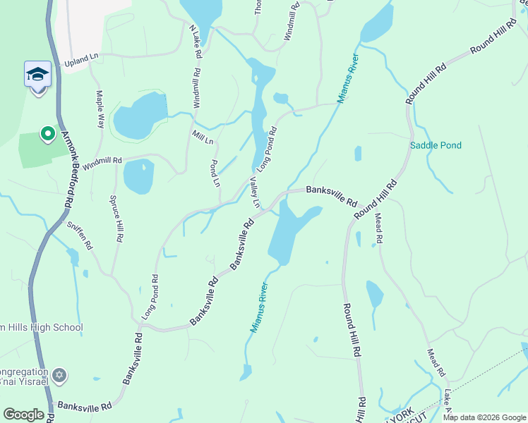 map of restaurants, bars, coffee shops, grocery stores, and more near 67 Banksville Road in Armonk