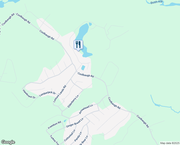 map of restaurants, bars, coffee shops, grocery stores, and more near 1236 Coolbaugh Road in East Stroudsburg