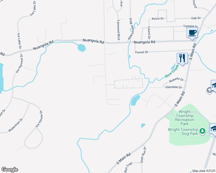 map of restaurants, bars, coffee shops, grocery stores, and more near 332 Burma Road in Mountain Top