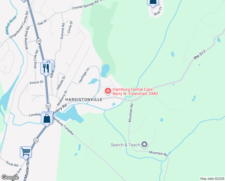 map of restaurants, bars, coffee shops, grocery stores, and more near 8 Burlington Court in Hamburg