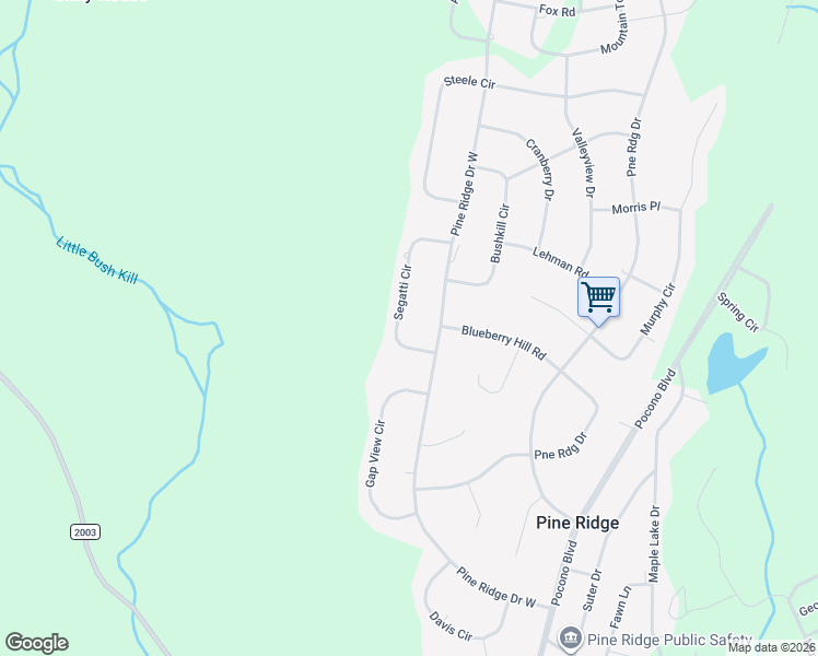 map of restaurants, bars, coffee shops, grocery stores, and more near 225-249 Segatti Circle in Pike County