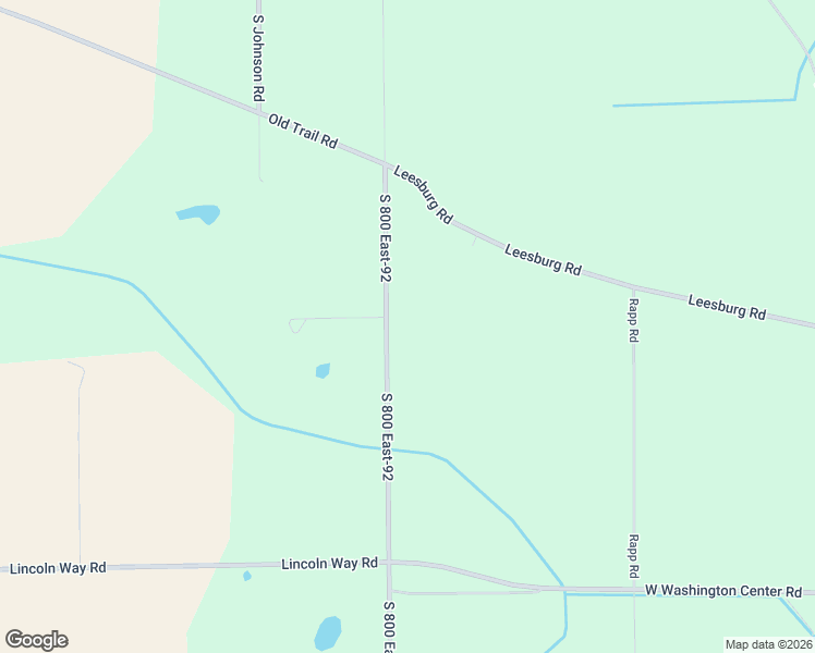 map of restaurants, bars, coffee shops, grocery stores, and more near 14743 Leesburg Road in Fort Wayne