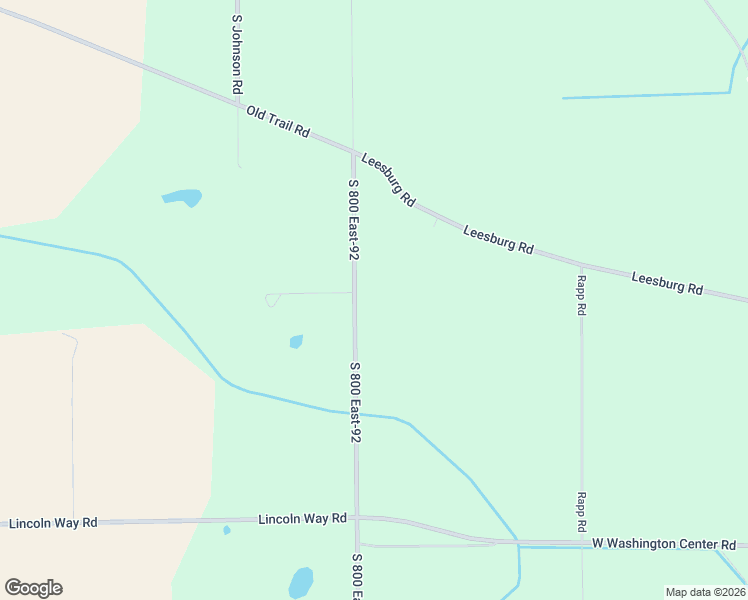 map of restaurants, bars, coffee shops, grocery stores, and more near 14743 Leesburg Road in Fort Wayne