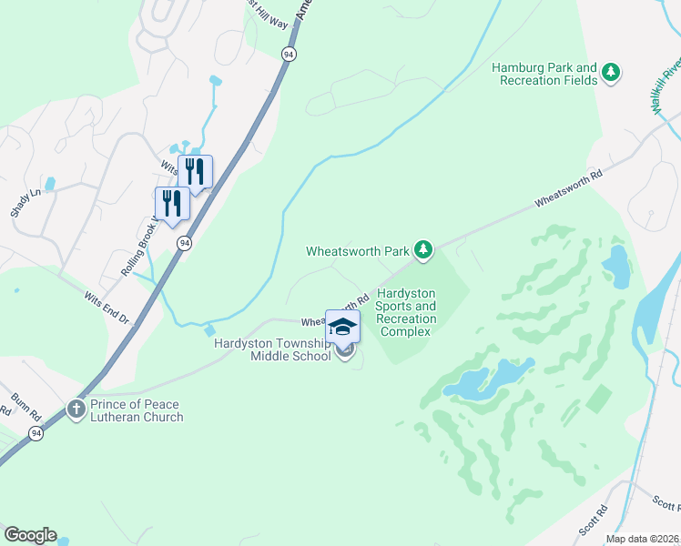 map of restaurants, bars, coffee shops, grocery stores, and more near 2 Emerald Drive in Hamburg