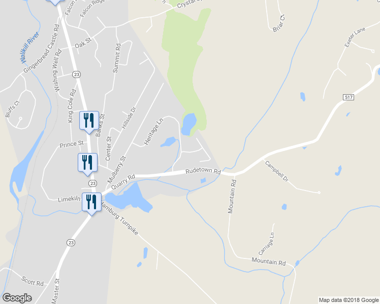 map of restaurants, bars, coffee shops, grocery stores, and more near 6 Meadow Lakes Drive in Hamburg