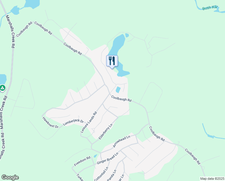 map of restaurants, bars, coffee shops, grocery stores, and more near 4767A Coolbaugh Rd in East Stroudsburg