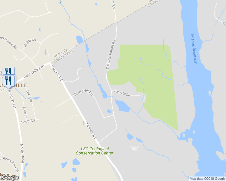 map of restaurants, bars, coffee shops, grocery stores, and more near 198 East Middle Patent Road in Greenwich