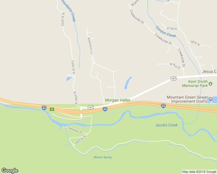 map of restaurants, bars, coffee shops, grocery stores, and more near 6479 Canyon Drive in Morgan