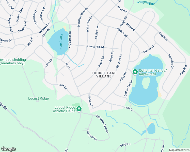map of restaurants, bars, coffee shops, grocery stores, and more near 136 Beech Lane in Monroe County