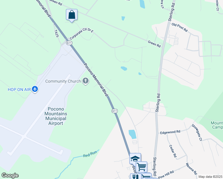 map of restaurants, bars, coffee shops, grocery stores, and more near 749 Belmont Avenue in Tobyhanna