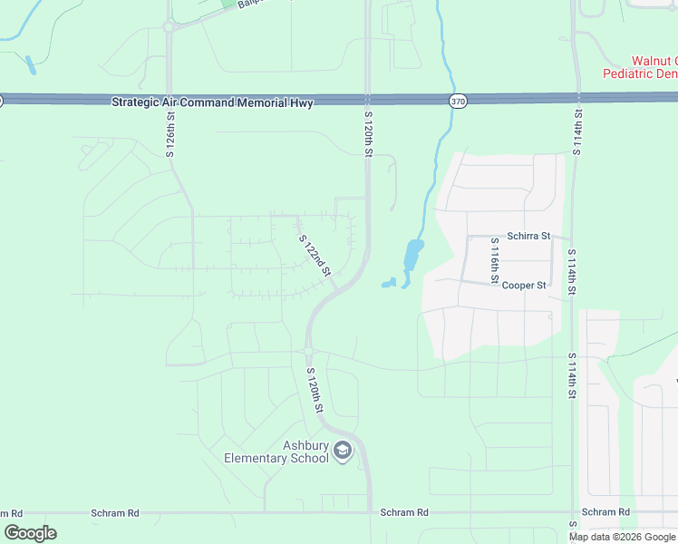 map of restaurants, bars, coffee shops, grocery stores, and more near 11420 South 120th Avenue in Papillion