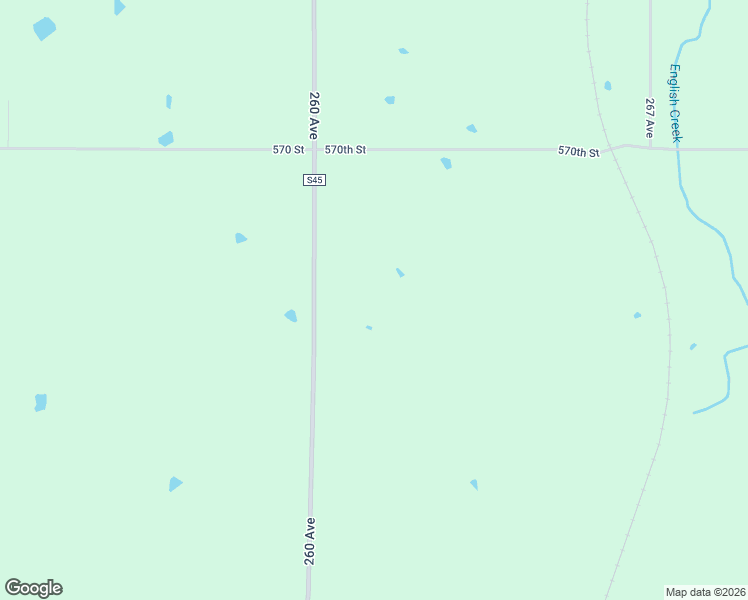 map of restaurants, bars, coffee shops, grocery stores, and more near 56744 260th Avenue in Chariton