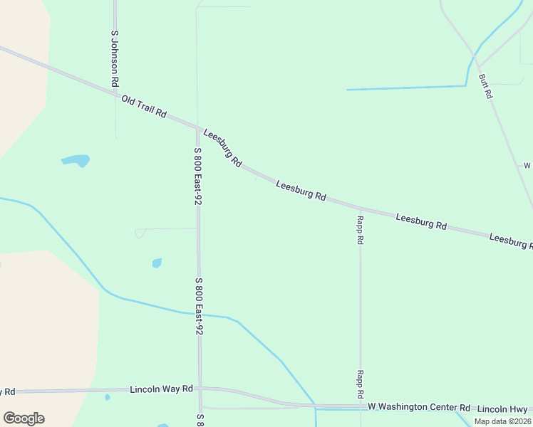 map of restaurants, bars, coffee shops, grocery stores, and more near 14743 Leesburg Road in Fort Wayne